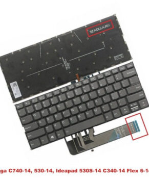 Keyboard for Lenovo Yoga C740-14 C740-14IML 530-14ARR 530S-14ARR Ideapad 530S-14ARR C340-14 Flex 6-14ARR 14 inch series,  9Z.NDULN.F01 PD4SB 9Z.NDUBN.F01 SN20Q40624 PK132795B00